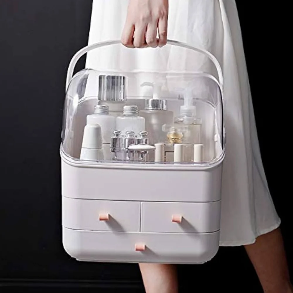 Cosmetic Storage Bin Large Dust and Water proof